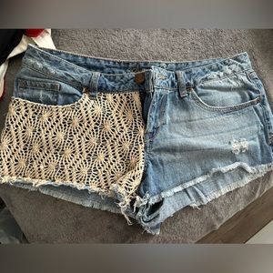 Light wash denim shorts size 13